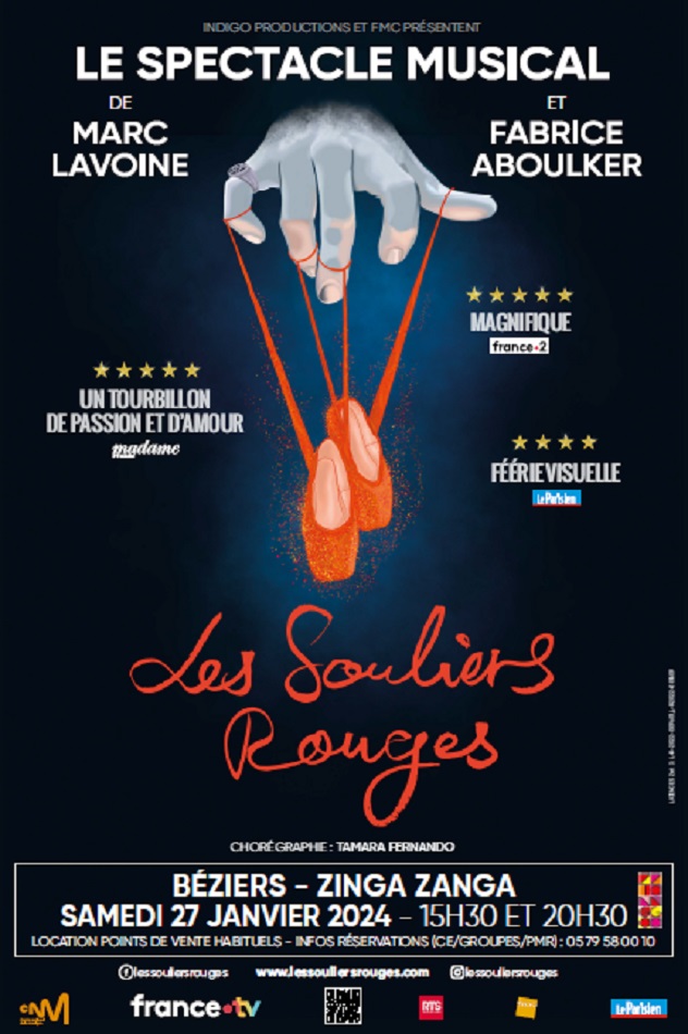 LES SOULIERS ROUGES SPECTACLE MUSICAL DE MARC LAVOINE ET FABRICE