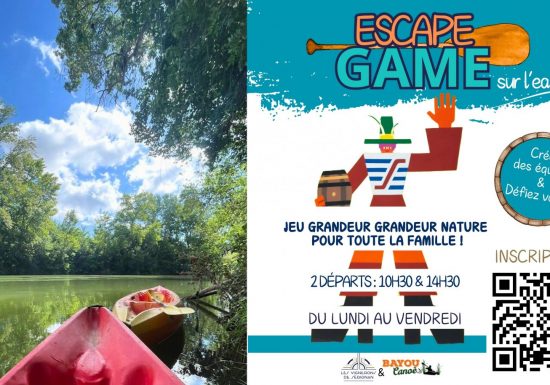 ESCAPE GAME SUR L’EAU – BAYOU CANOË