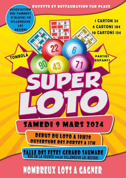 SUPER LOTO – VILLENEUVE-LÈS-BÉZIERS